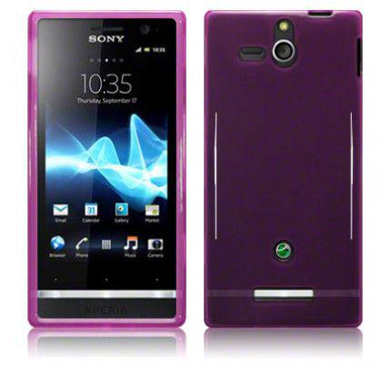 Θήκη TPU Gel για Sony Xperia U ST25i Purple by Warp 