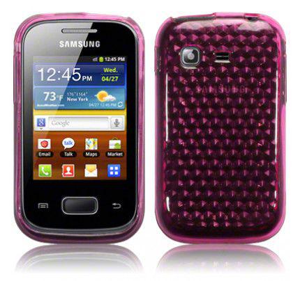 Θήκη TPU Gel για Samsung Pocket S5300 Pink +Φιλμ Προστασίας Οθόνης