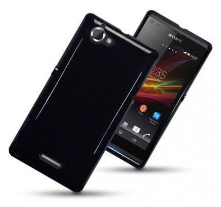 Θήκη TPU Gel για Sony Xperia L C2105 Solid Black by Warp
