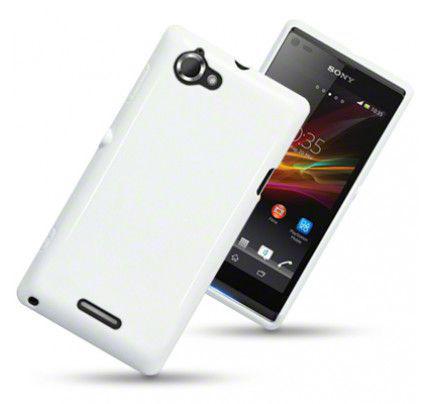 Θήκη TPU Gel για Sony Xperia L C2105 Solid White by Warp