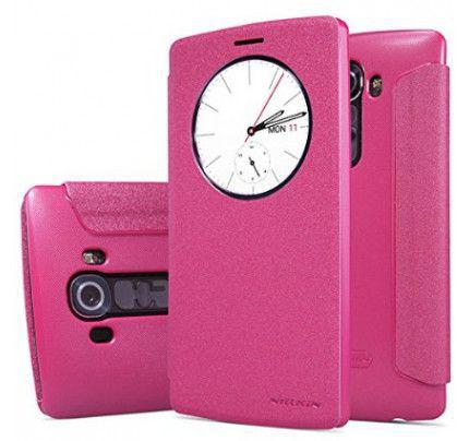 Θήκη Nillkin Sparkle S-View για LG G4 ροζ χρώματος