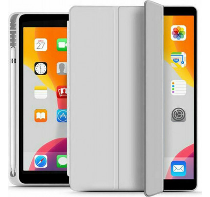 Tech-Protect SC Pen Flip Cover Stand / Υποδοχή Στυλό Light Grey iPad 2019/2020/2021 10.2''