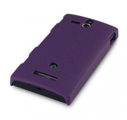 Θήκη για Sony Xperia U Rubberised Hard Cover Purple by Warp