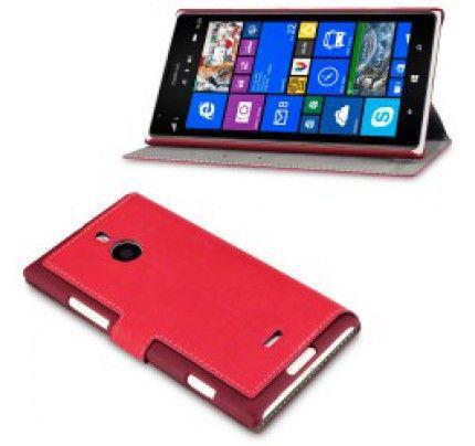 Θήκη για Nokia Lumia 1520 Low Profile Wallet PU Leather Red
