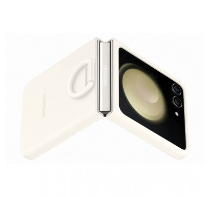 Samsung EF-PF731TUE Silicone Cover with Ring for Samsung Galaxy Z Flip 5 Cream