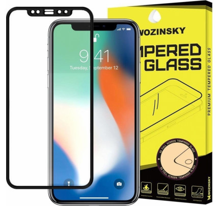Wozinsky Tempered Glass Full Glue Full Coveraged with Frame Case Friendly for iPhone 12 Pro Max black