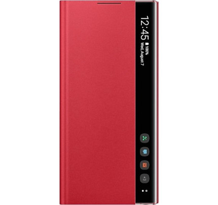 Samsung Original EF-ZN970CREGW Clear View Cover Samsung Galaxy Note 10 red