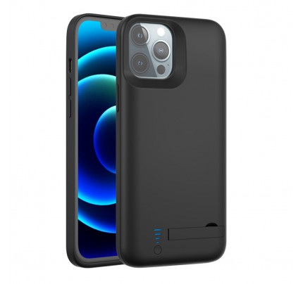 Techsuit - Power Pro Battery Case - iPhone 12 Pro Max / 13 Pro Max - 6000mAh - Black