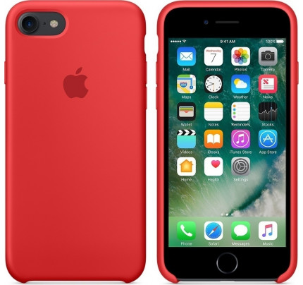 Apple iPhone 7 Silicone Case Original MMWN2ZM Red