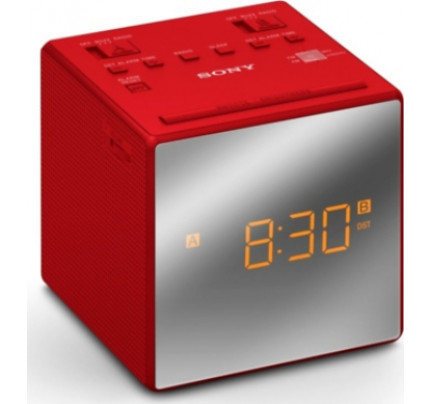 Sony ICF-C1TR ( Ρολόι Ξυπνητήρι , Ραδιόφωνο) κόκκινου χρώματος