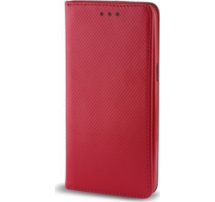 Θήκη OEM Smart Magnet για Xiaomi Redmi 4X κόκκινου χρώματος (stand ,θήκη για κάρτα )