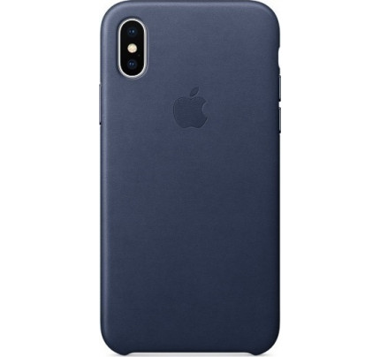 Apple iPhone X MQTC2ZM Original Leather Case Midnight Blue