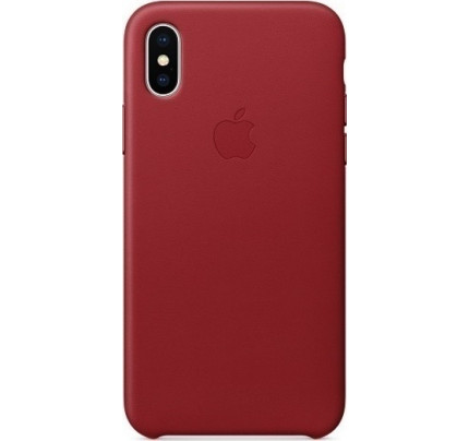 Apple iPhone X MQTE2ZM Original Leather Case Red