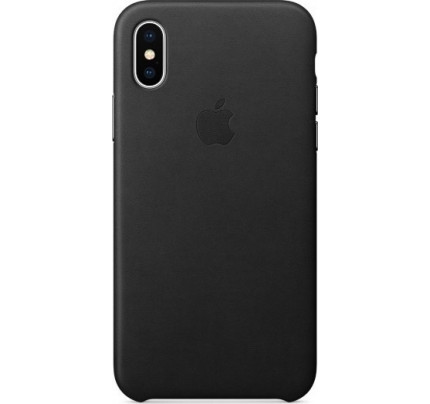 Apple iPhone X MQTD2ZM Original Leather Case Black