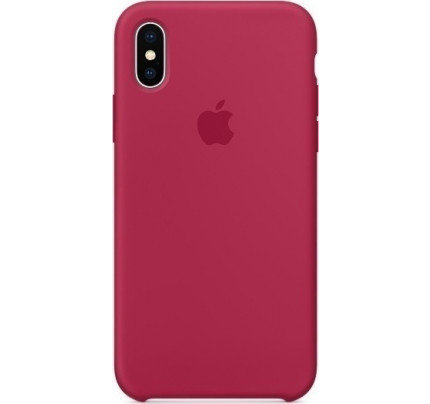 Apple iPhone X MQT82ZM Original Silicon Case rose red