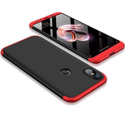 Θήκη OEM 360 Protection front and back full body για Xiaomi Mi A2 / Mi 6X black red