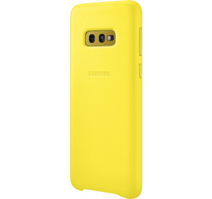 Samsung Original EF-VG970LYEGW Leather Cover Galaxy S10e Yellow