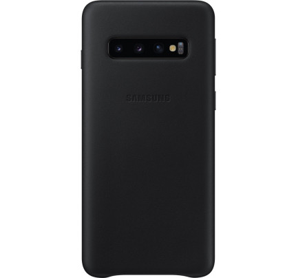 Samsung Original EF-VG973LBEGW Leather Cover Galaxy S10 black