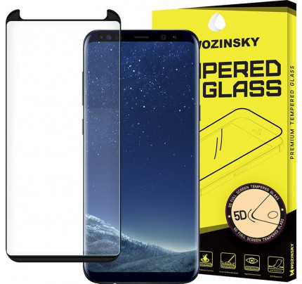Wozinsky Tempered Glass 5D Full Glue Super Tough Full Coveraged with Frame for Samsung Galaxy S9 Plus black