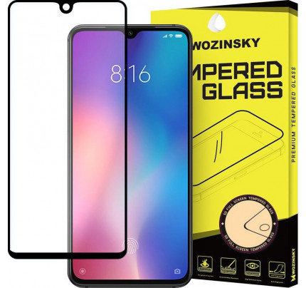 Wozinsky Tempered Glass Full Glue Full Coveraged with Frame Case Friendly for Xiaomi Mi 9 SE black