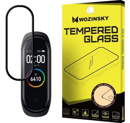 Wozinsky Tempered Glass Full Glue Case Friendly Xiaomi Mi Band 4 / Mi Band 3 black