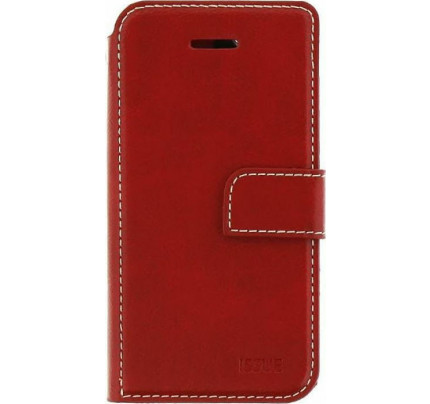 Molan Cano Issue Book Case for Samsung Galaxy A42 5G Red
