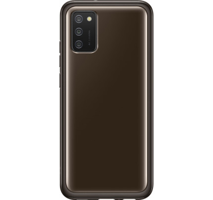 Samsung Original EF-QA026TBEGEU Samsung Galaxy A02S Clear Cover Σιλικόνης Μαύρο 