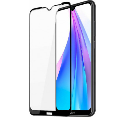 Dux Ducis 9D Tempered Glass Tough Full Coveraged with Frame for Xiaomi Redmi Note 8T black (case friendly)