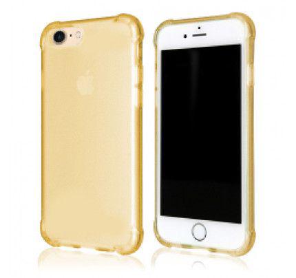 Θήκη TPU Uni "AIR PLUS Jump" για iPhone 7 χρυσή διάφανη