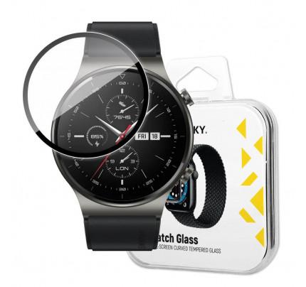 Wozinsky Watch Glass Hybrid Glass for Huawei Watch GT 2 46 mm Black