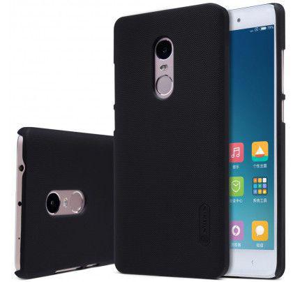 Θήκη Nillkin Super Frosted Shield για Xiaomi Redmi Note 4 μαύρου χρώματος + Φιλμ Προστασίας Οθόνης