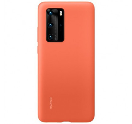Θήκη Huawei Original Silicone Cover Huawei P40 Pro Coral Orange 51993803