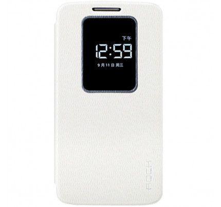 Θήκη Rock Flip Case Excel Preview για Samsung Galaxy Grand 2 λευκού χρώματος