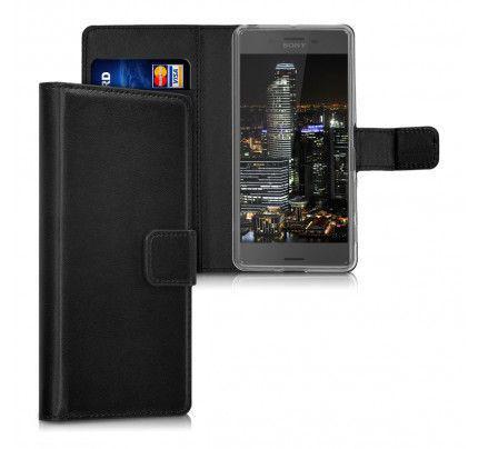 Θήκη OEM Wallet για Sony Xperia X Perfomance ( stand ,θήκες για κάρτες,χρήματα) μαύρου χρώματος