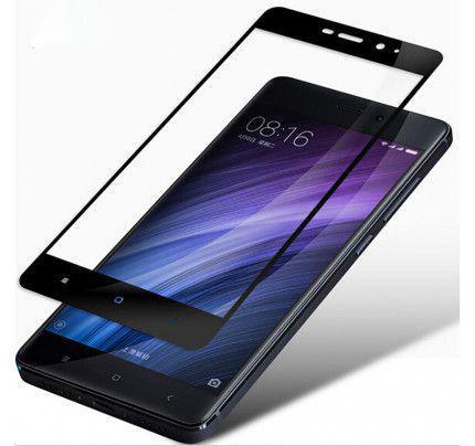 Tempered Glass Screen Protector Πλήρους Κάλυψης με πλαίσιο PET για Xiaomi Redmi Note 4 black