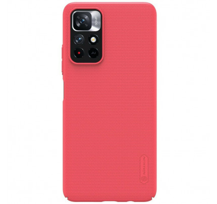 Nillkin Super Frosted Back Cover for Xiaomi Redmi Note 11T 5G/ Poco M4 Pro 5G Red