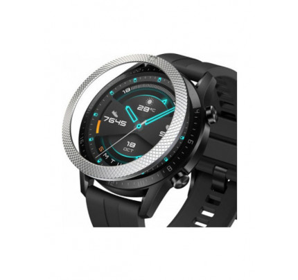 Ringke Bezel Styling σε Ασημί χρώμα για το Huawei Watch GT / GT2 (46mm)