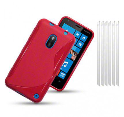 Θήκη Σιλικόνης για Nokia Lumia 620 solid red