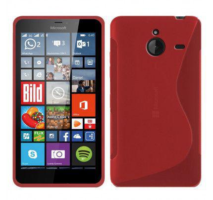 Θήκη TPU S-Line για Microsoft Lumia 640XL κόκκινου χρώματος