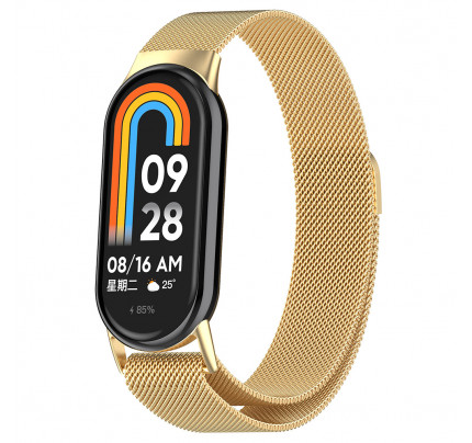 Techsuit - Watchband (W015) - Xiaomi Mi Band 8 / 8 NFC - Gold