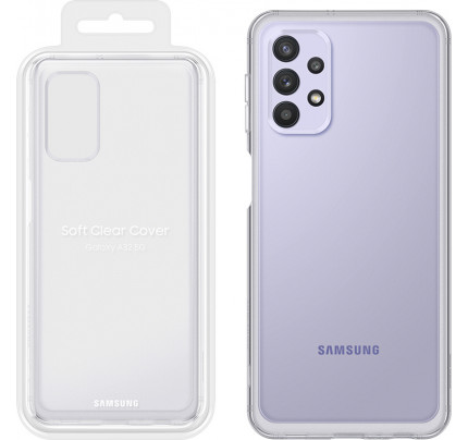 Samsung EF-QA325TTEGEU Original Soft Clear Cover Samsung Galaxy A32 4G διάφανο