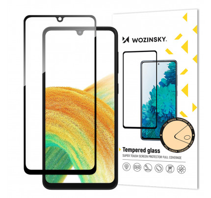 Wozinsky Full Glue Tempered Glass Tempered Glass For Samsung Galaxy A34 5G 9H Full Screen Cover With Black Frame