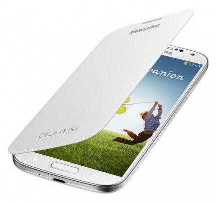 Θήκη Samsung Flip Cover για Samsung Galaxy S4 I9500 in White  EF-FI950BWEG Original 
