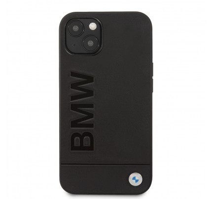 BMW Leather Hot Stamp Case for iPhone 14 Plus Black