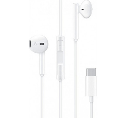 Huawei CM33 Bulk Earbuds Handsfree με Βύσμα USB-C Λευκό
