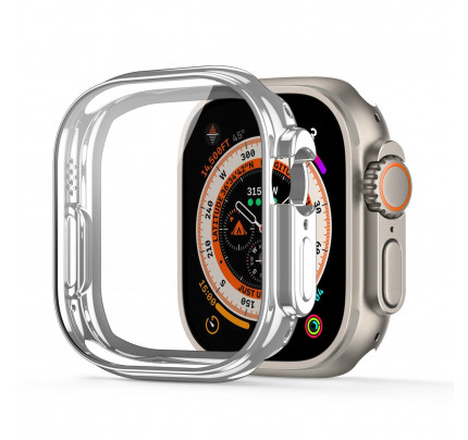 Dux Ducis Apple Watch Ultra case alone 49 mm flexible smartwatch case silver