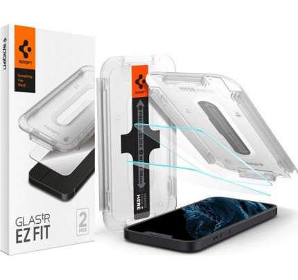 Spigen GLAS.tM EZ FIT HD AGL03375 iPhone 13 Pro Max Premium Tempered Glass (x2.Pack) 