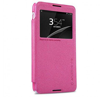 Θήκη Nillkin Sparkle S-View για Sony Xperia E4 pink