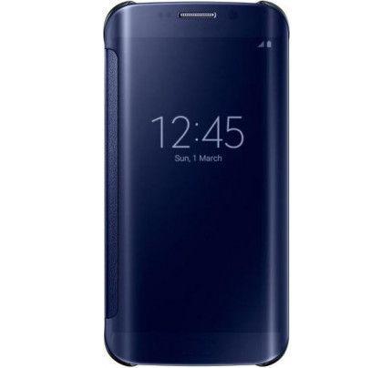 Samsung Original EF-ZG925BΒEGWW Clear View Cover για G925F Galaxy S6 Edge -Black