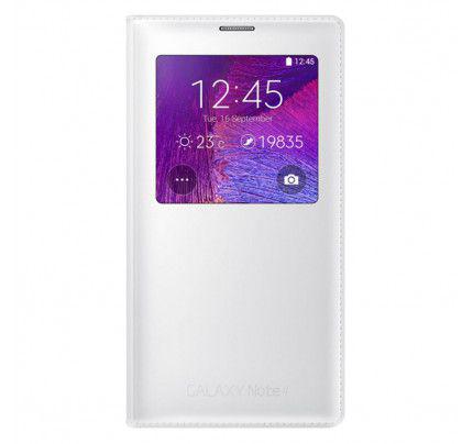 Samsung S View Cover EF-CN910FTEGWW  για Note 4 Classic Edition White